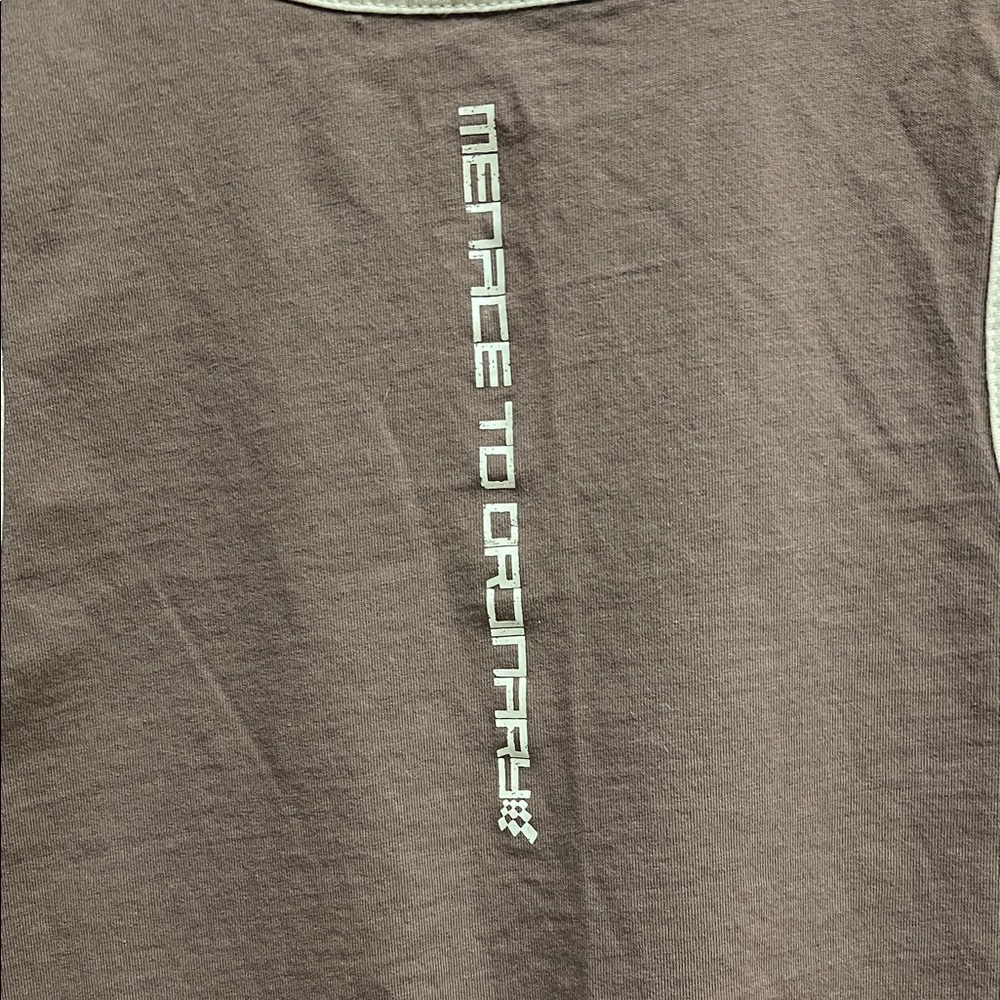 Jed North Cotton Retro Fit Brown Graphic Tank Top - Picture 5 of 10